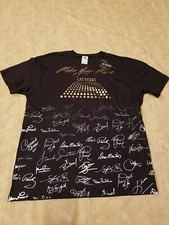 Delta Soft Sharprint 'Make Your Mark' Las Vegas Signed Foil Print T-Shirt XL