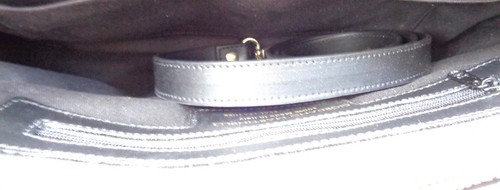 Giordano Martinelli Italian Made Black Leather Satchel Ladies Purse NWT - Picture 5 of 7