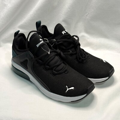 Puma Electron 2.0 Lace Up Mens Size 10.5 Sneakers Black White Green NEW w/o Box