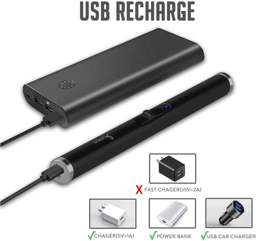 SUPRUS Lighter Electric Candle USB Type C Rechargeable Lighter with Upgraded LED - Picture 5 of 9