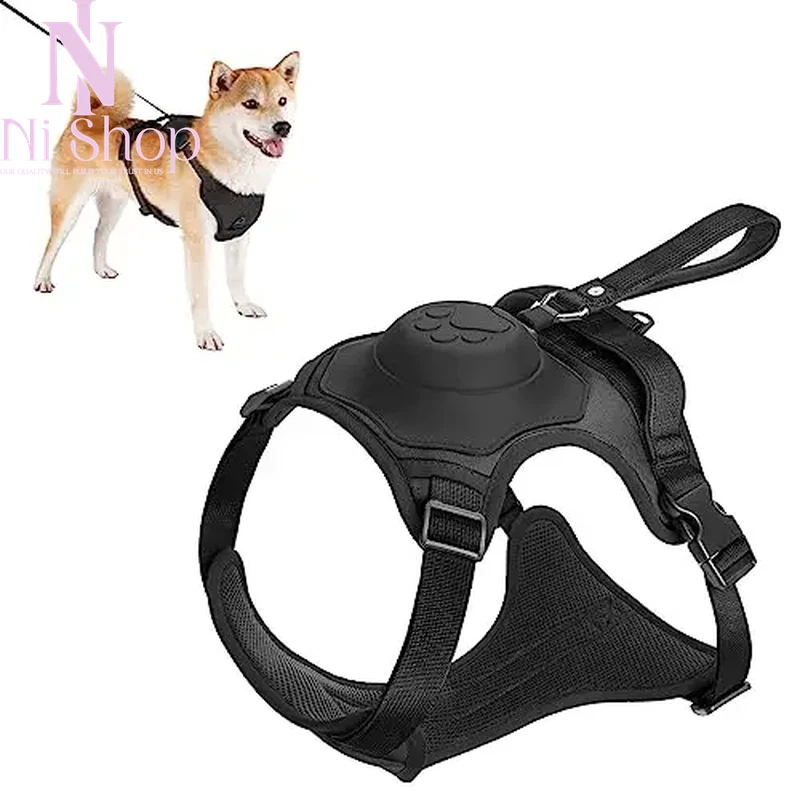 Dog Harness Retractable Leash Set Automatic Flexible Rope Anti-Twist Breathable