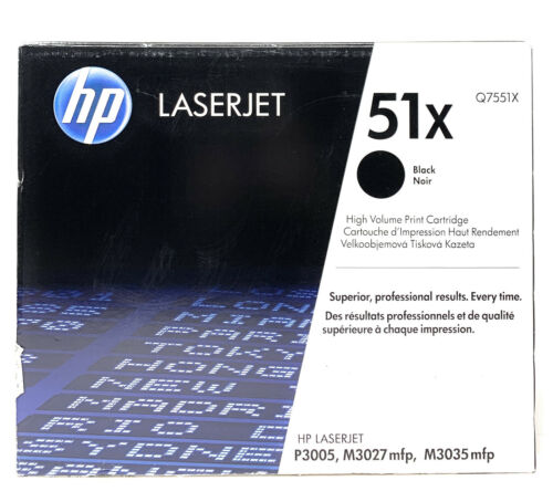 HP Q7551X 51X Toner Original Schwarz Laserjet P3005/M3027mfp/M3035mfp [A Box] - Bild 1 von 1
