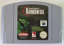 ≈ Tom Clancy's Rainbow Six • Game Pak cartridge & manual • N64 • Nintendo 64