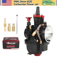 PWK 24 24mm Carburetor Carb Jets For 70-125cc Moped Scooter Dirt Bike ATV Quad