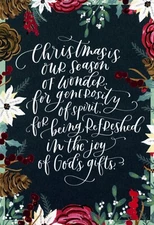 Religious CHRISTMAS Card, Joy of God's Gifts Luke Verse by DaySpring + Envelope