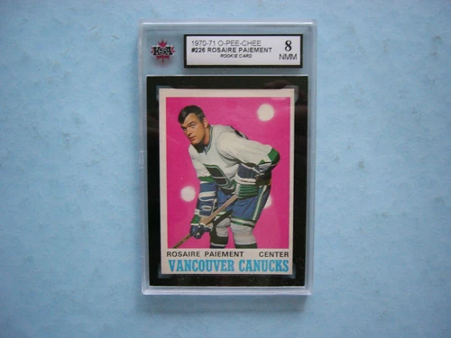 1970/71 O-PEE-CHEE NHL HOCKEY CARD #226 ROSAIRE PAIEMENT ROOKIE KSA 8 NM/MT OPC
