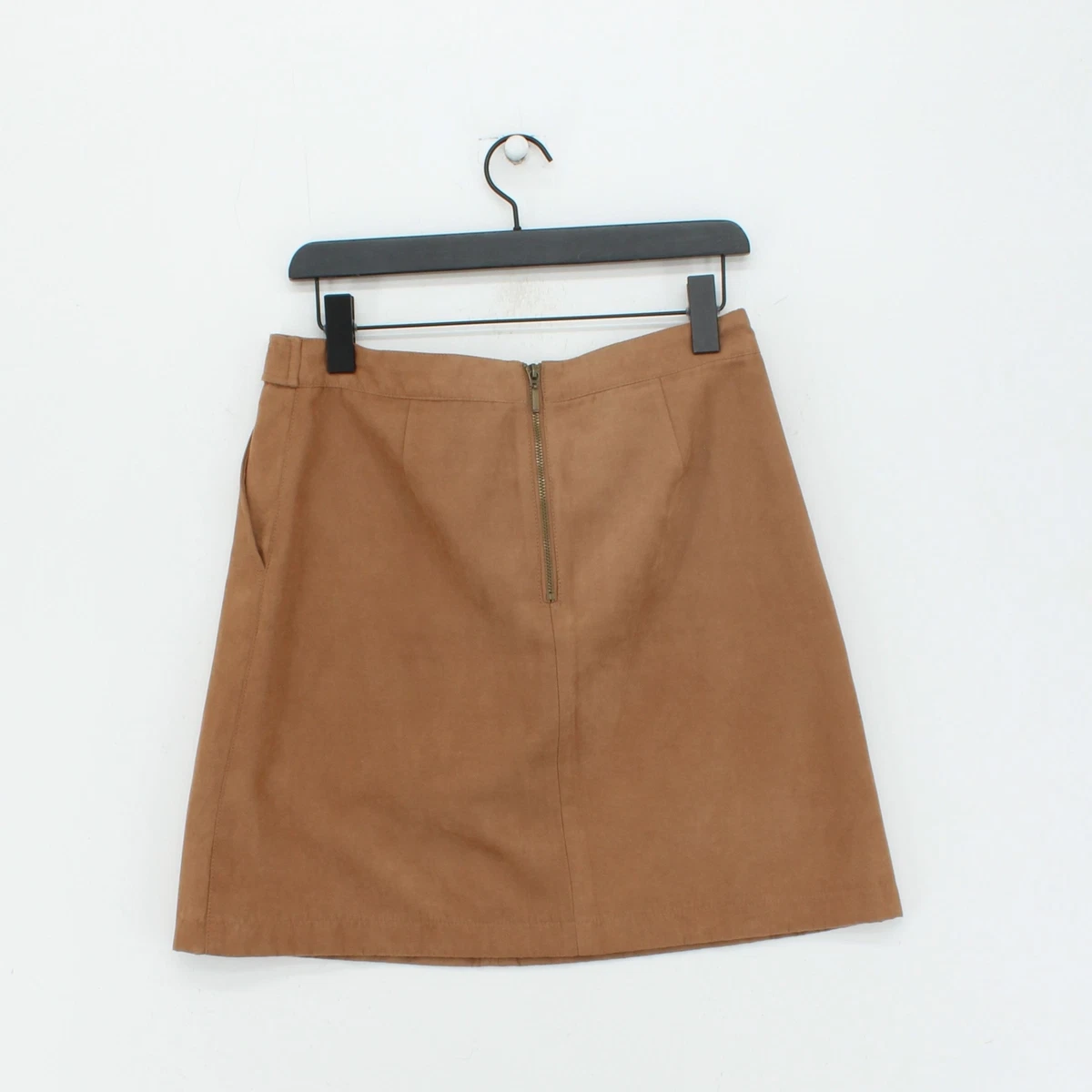 Brown leather cheap skirt oasis