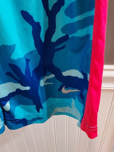 Boy's Nike Dri-Fit Orange/blue Camo Basketball Shorts Sz L GUC 😊FAST SHIP 😊 - Picture 2 of 7