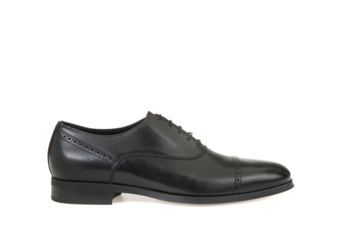 Chaussures Richelieu Homme BONCOURT Noir Cuir Véritable - Pointure 43 - Neuf Sans Emballage