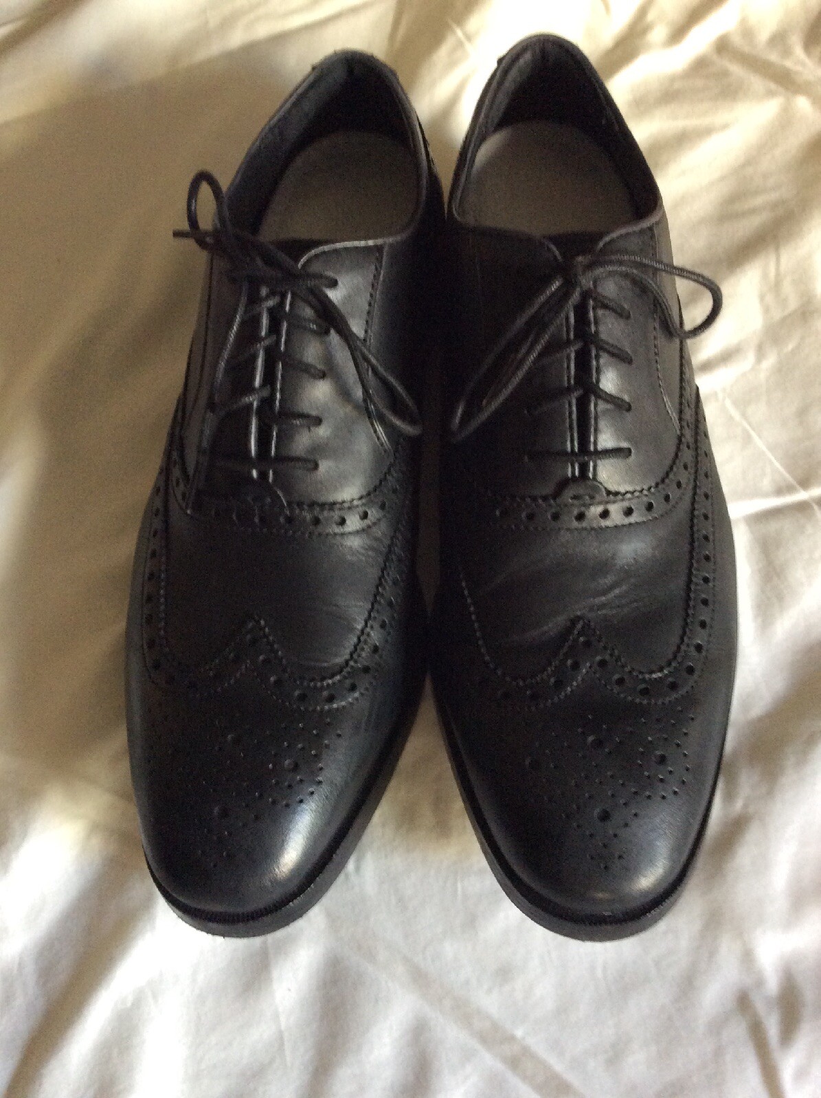 SAOLA Scarpa Oxford COLE HAAN GRAND OS da uomo in pelle nera Cambridge punta a cappuccio taglia 11M