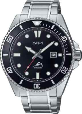 CASIO　ダイバーズウオッチ　MDV-106 ブラック　実質新品 Casio MDV106DD-1A1, Men's Analog Watch, Stainless Bracelet, Date