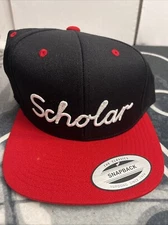 Yupoong The Classic Scholar Spellout Classic Logo SnapBack Adjustable Hat Cap