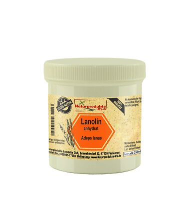 (44,20 EUR/kg) Lanolin anhydrat (250g) Wollwachs Wollfett Salbengrundlage