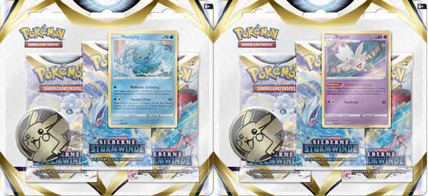 Thumbnail - Silberne Sturmwinde 3-booster-pack Blister Togetic Oder Manaphy Zur