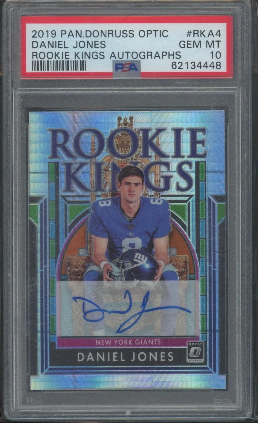 Daniel Jones Panini Donruss Optic Rookie Kings Autographs #RKA4 Base