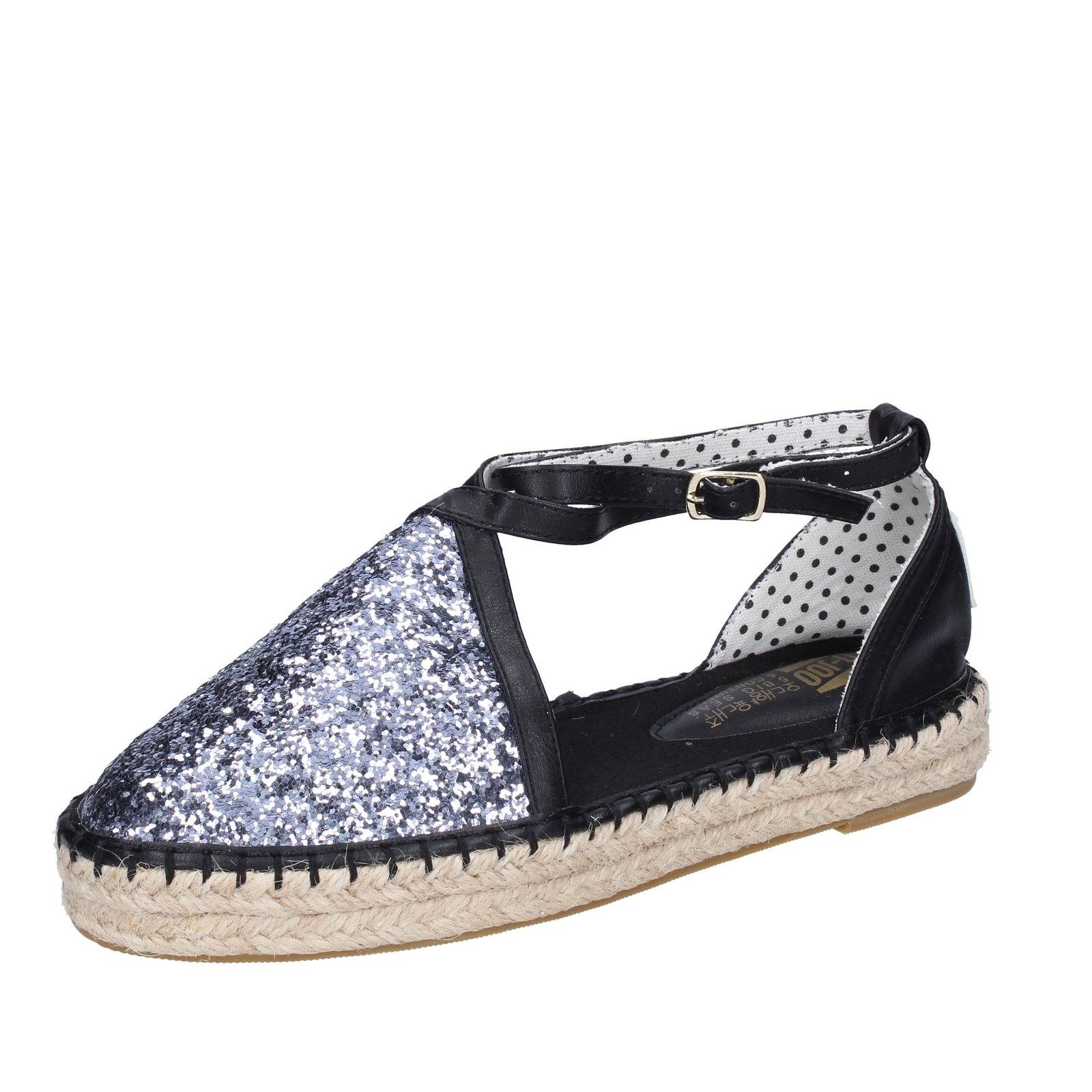 блеск для волос schwarz kunstleder BR122 от schuhe damen O-JOO sandalen silber