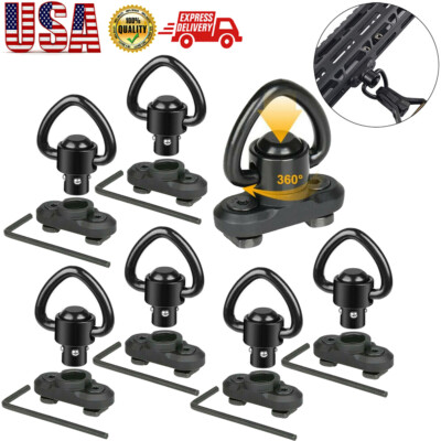 #ad 2 10 Pack Professional Quick Release Sling Swivel Kits for Hunting Shooting $35.39