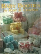 BABY BOOTIES TO KNIT CROCHET 12 WONDERFUL DESIGNS PATTERN BOOK
