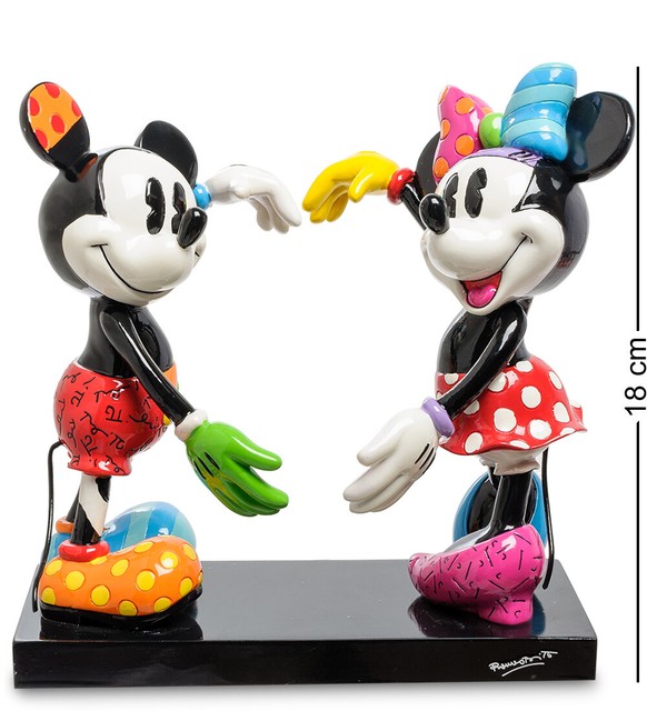 Disney Romero Britto Figurine 4055228 "Mickey & Minnie Mouse Love Heart" | eBay