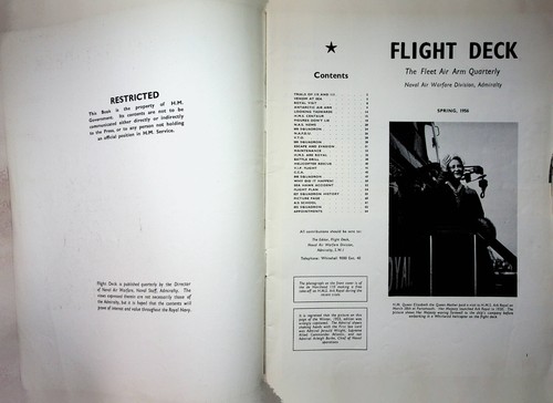 Flight Deck Magazine 1956 Govt Restricted RAF Aeroplane Aircraft Planes - Picture 2 of 7