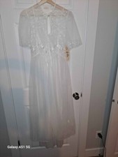 Val Mode Vintage Lingerie Nightgown Robe Set Size Small New