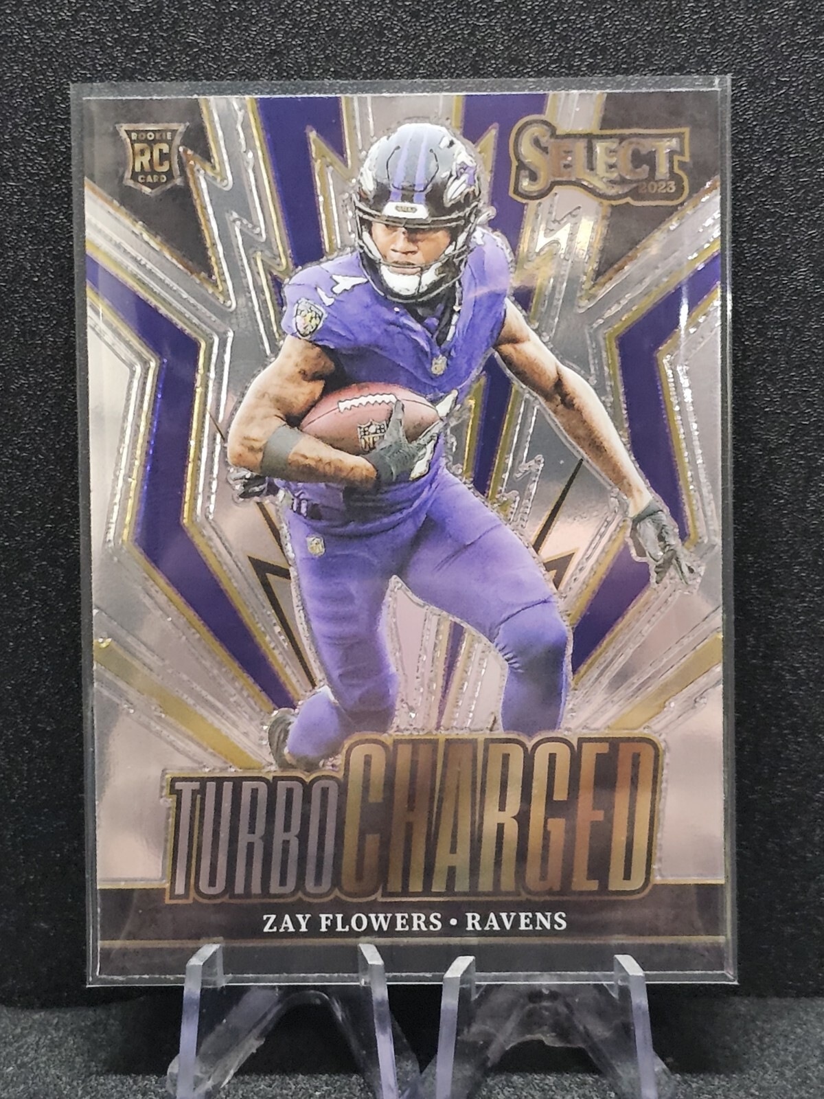 2023 Panini Select Zay Flowers TurboCharged Insert Rookie RC Ravens