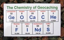 20 Chemistry of Geocaching Cards for Cache Swag (Choice of Various Designs)