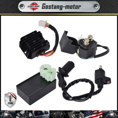 Electric set Ignition coil cdi relay regulator for 125 150cc GY6 ATV Go Kart US