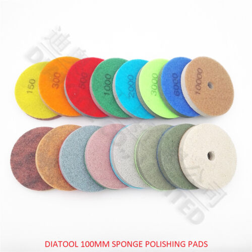 Dia 100mm Diamond Sponge Polishing Pads for marble sandstone Sanding DISC