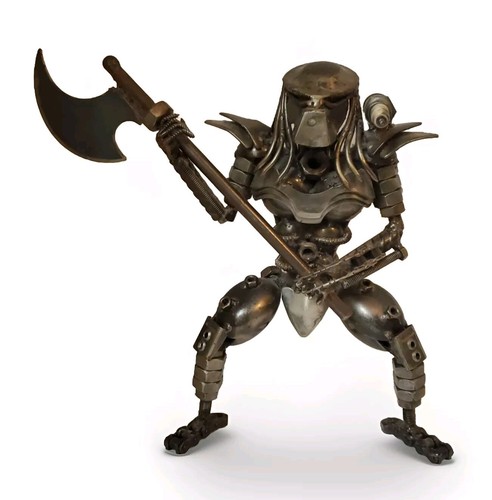 Predator Alien Metal Art Sculpture 11.5"