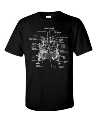Eagle Lunar Lander T-Shirt Landing Module Apollo Moon Mission NASA Shirt