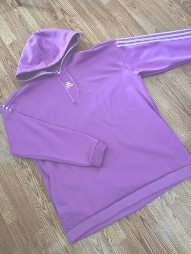 Women's Adidas Gear Up Hoody Hoodie Sweatshirt Lilac Pink size Extra Large