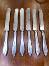 Oneida Community Silverware Butter Knife Set of 6 Antique Table Service Utensils