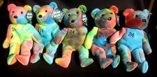 5 1998 Ken Griffey, Jr. 24 Rainbow Tye-Dye Bamm Beano's Bears NEW/TAGS