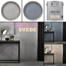 Crown 2.5L Suede Brushed Finish Textured Emulsion Paint - Ivory Grey Fawn Cheap