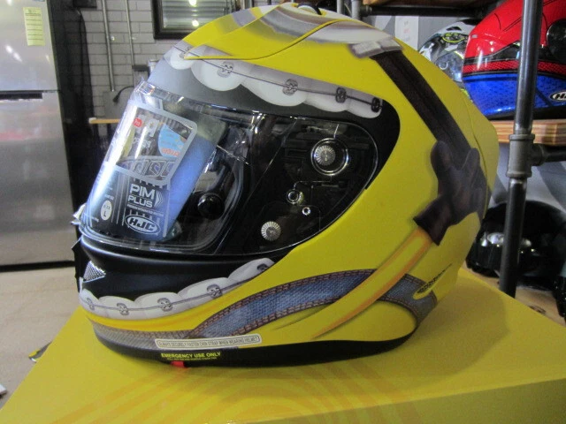 Casco completo de motocicleta OTTO Minions HJC RPHA 11 Pro (grande) - Nuevo en caja Foto 3 de 4