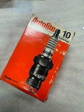 NOS Autolite 945 Spark Plugs Box of 10 New old Stock Made in USA Factory Sealed