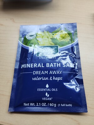 KNEIPP Mineral Bath Salt Dream Away Valerian & Hops 1 Sealed Packet For 1 Bath