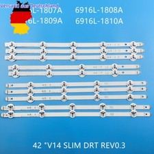 Striscia LED per 42" V14 Slim DRT Rev0.3 LC420DUF VG F1 6916L-1809A 6916L-1807A