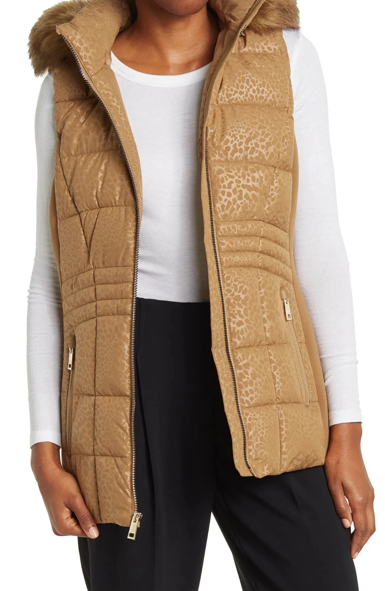 Michael kors vest with fur hood outlet