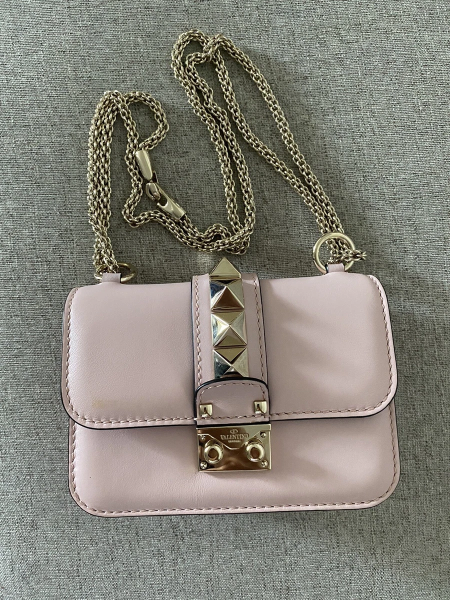 Valentino Garavani Pink Small Rockstud Bag