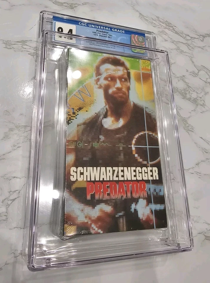 Graded Predator VHS Movie CGC Near Mint Grail Schwarzenegger Film Sealed A Old - Image 2 of 4