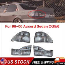 Full Tail Lights Clear Lens Brake Turn Signal Lamp For 9800 Accord Sedan Cg56