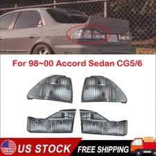 Full Tail Lights Clear Lens Brake Turn Signal Lamp For 98~00 Accord Sedan CG5/6
