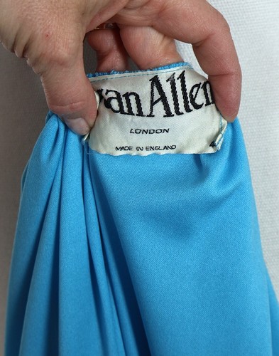 TOLLES Vintage Wafty JEAN ALLEN Kaftan Hostess Kleid - schimmernd fließend FABELHAFT - Bild 7 von 7