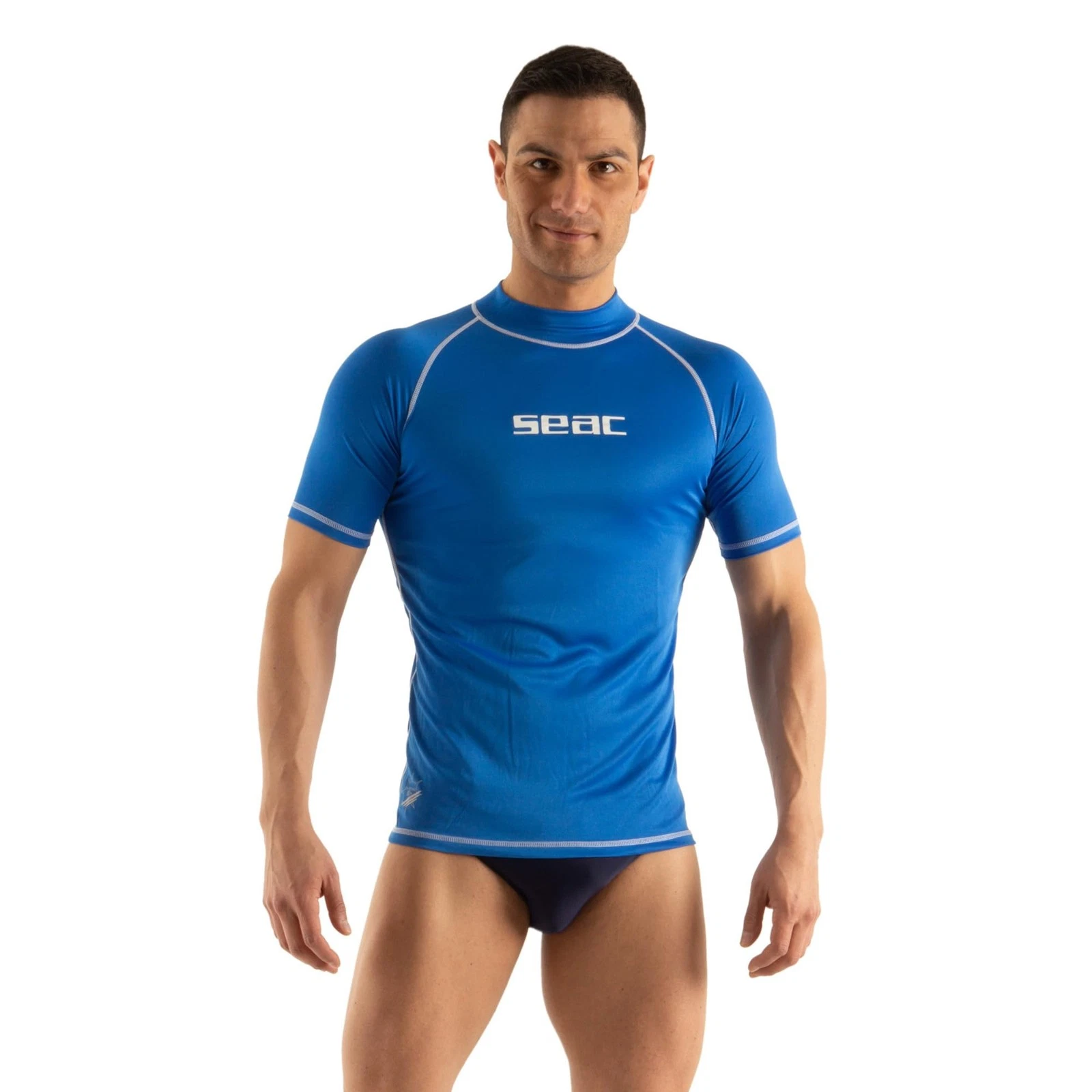 TSun Short Man, Rash Guard for Swimming, Surfing, Diving, UV Protection, Blue, M