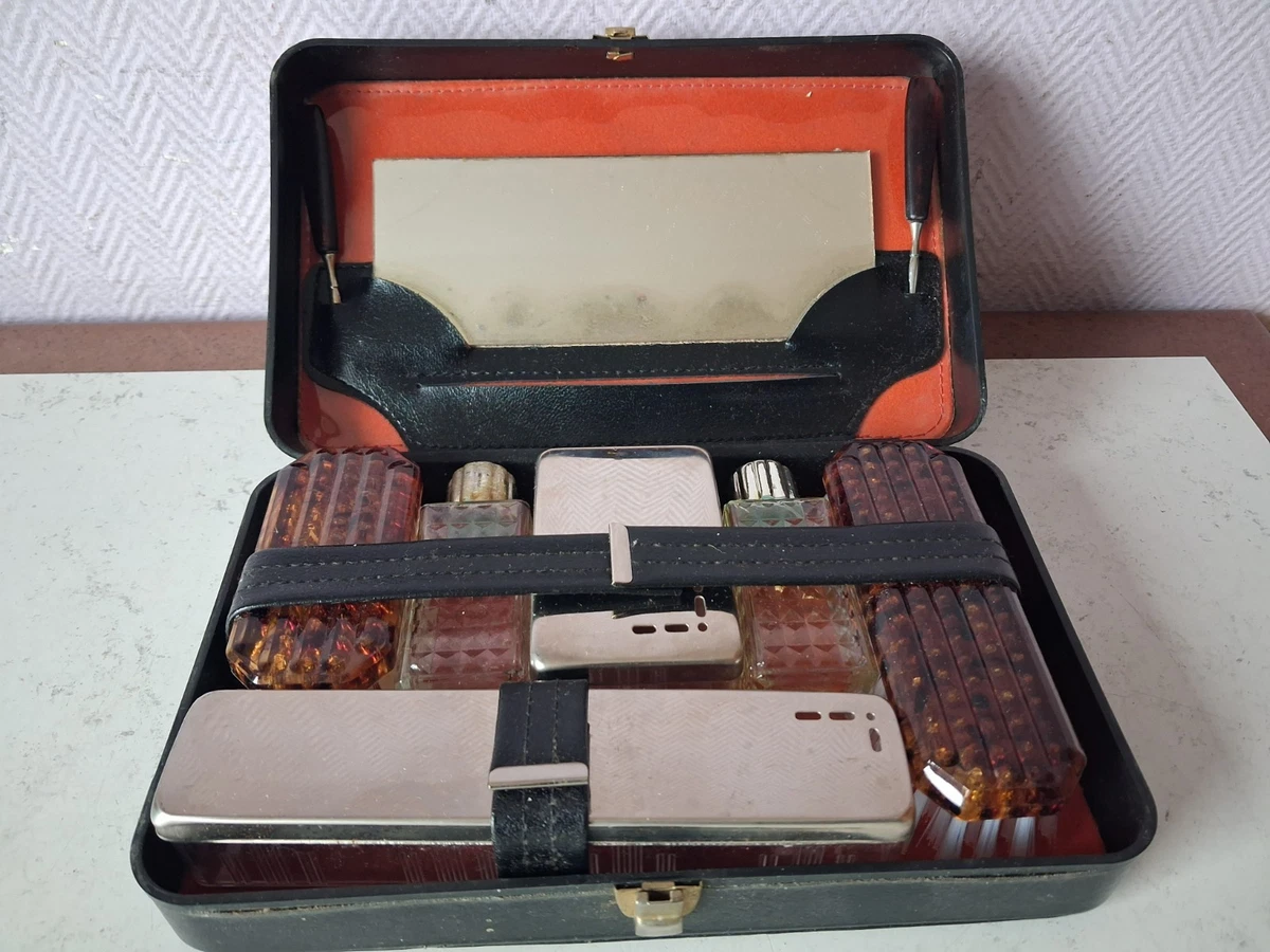 Trousse De Voyage Vintage – Nécessaire De Toilette Rétro – Sans Marque – Occasion