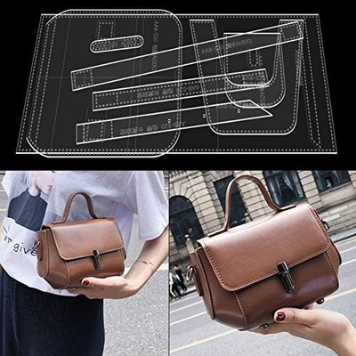 NW AAB-520 Shoulder Bag Acrylic Template Leather Pattern Acrylic Leather Patt...