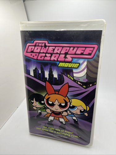 The Powerpuff Girls Movie VHS 2002 Clamshell Case Cartoon Network TESTED