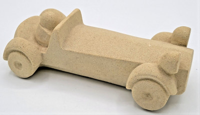 Stone Art Registered Model LONG DRAG CAR RACER Sculpture Belgium Figure StoneArt